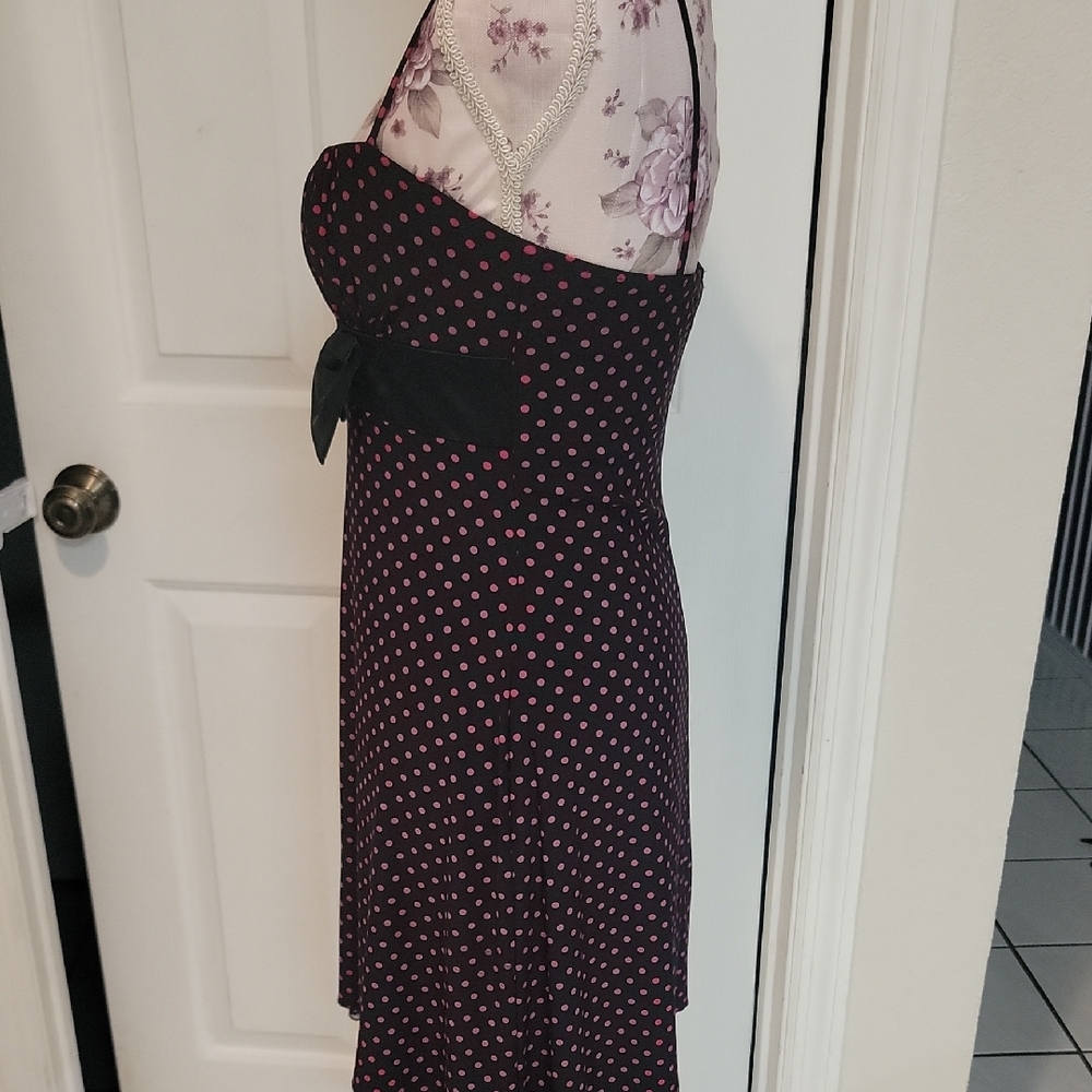 Rampage Black Mini Sundress Spaghetti Strap Sweetheart - Picture 7 of 11